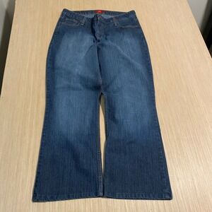 Mossimo Stretch Women Size 16 Blue Bootcut Mid Rise Denim Jeans Medium Wash